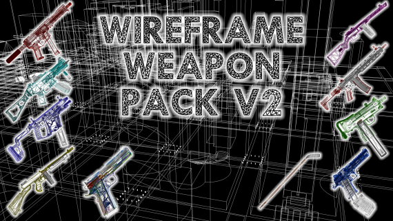 SD WIREFRAME WEAPON PACK V2