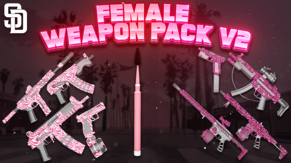 SD FEMALE WEAPON PACK V2