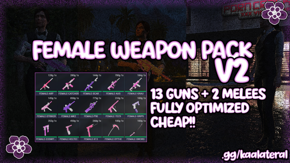 (VIP)Kaalteral Female Weapon Pack V2