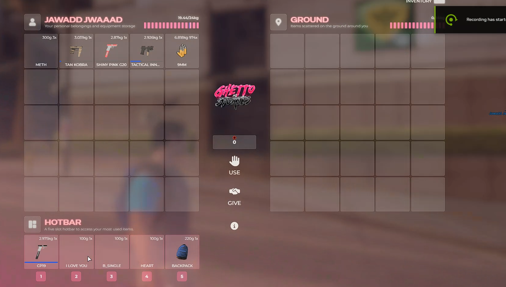 Pink Ox Inventory Bulid